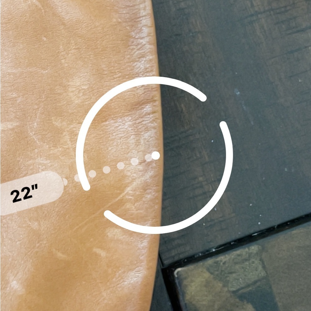 Brown Orange Cognac Genuine Leather Lug High Shaft Boots. Pre- Owned. - Picture 5 of 8